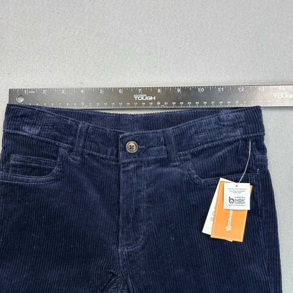 Gymboree Boys Corduroy Pants Navy‎ Blue Size 8 Tidal Stretch Cotton 3043082 NWT